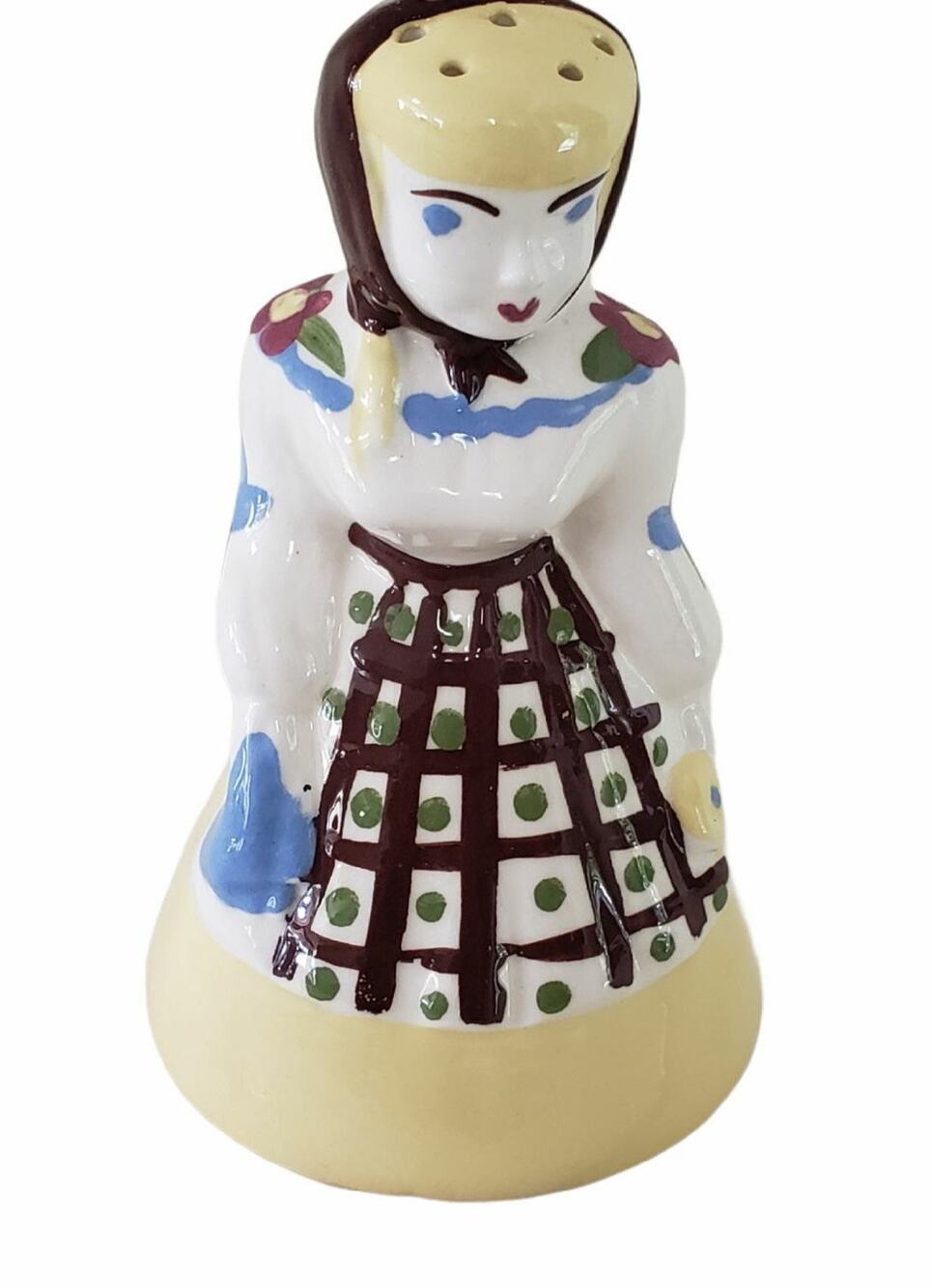 Vintage Cleminsons Pottery Katrina CLEANSER KATE Shaker Salt / Pepper Shaker